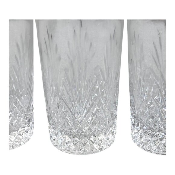 Lot 4 Wedgwood Majesty Crystal Highball Glasses Cut Glass Barware Vintage RARE - Picture 6 of 6